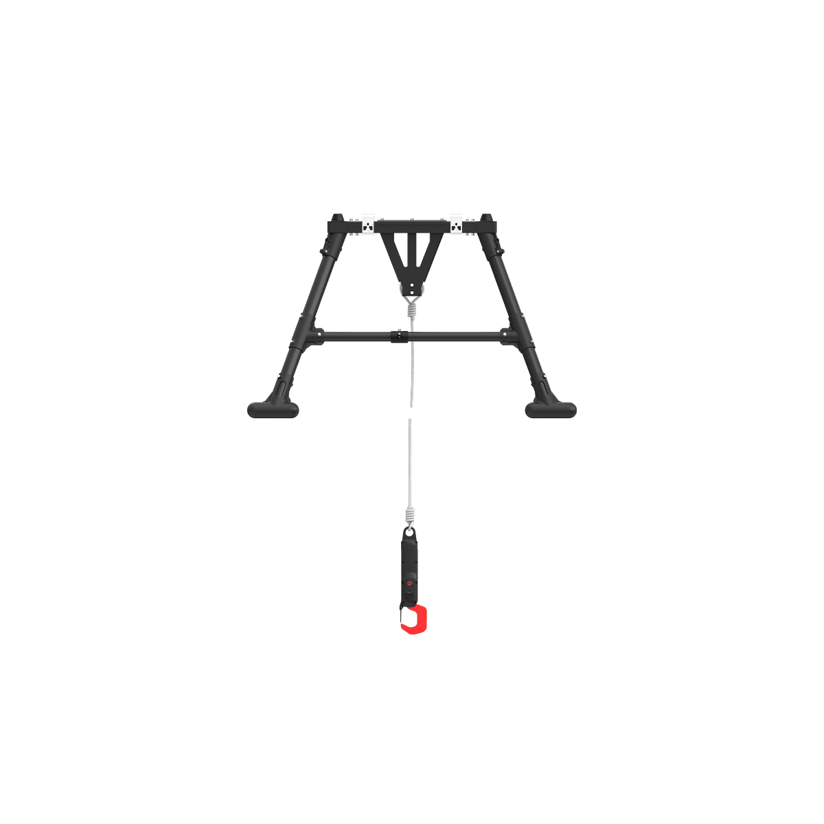 XAG RevoSling kit — landing gear frame, sling line and smart auto-release hook